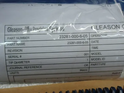 Used GLEASON CUTTING TOOLS 34ZA2163 Tooling & Accessories (Other) Ohio US | HGR 24 #882056