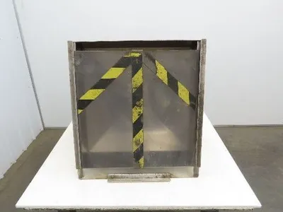 Haumiller Pneumatic Vibratory Parts Feeder Bin 24x24" Stainless Hopper