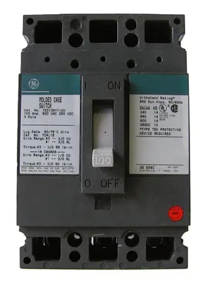 Used GE TED136YT100 Circuit Breakers California US | Bay Line Tool #1321452
