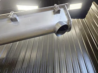 Used Screw Conveyor, 9” diameter x 108” long