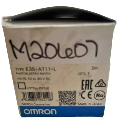 NEW OMRON E3S-AT11-L 2M PHOTOELECTRIC SENSOR E3SAT11L 2M