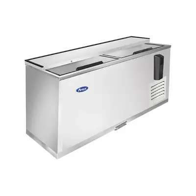 New | in-Stock Atosa New Atosa MBC65GR 65'' Bottle Cooler - Stainless Steel Bottle Coolers Illinois US | Falcon Restaurant Supply #1375323