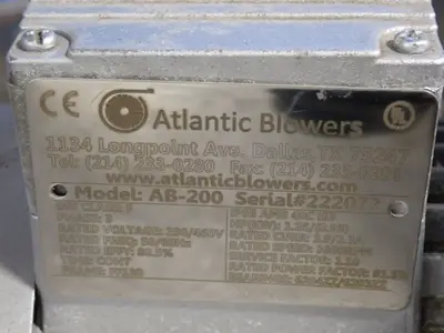 USED ATLANTIC BLOWERS AB200