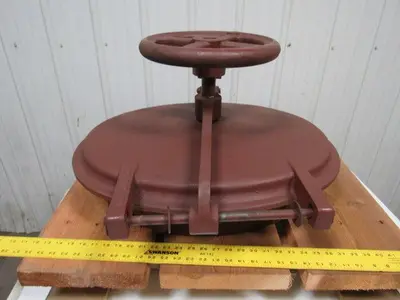 18"x24" New Cast Iron Round Ship Style Bulkhead Access Door/Hatch