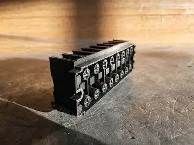 Panel Mount Barrier Terminal Block 2-Row 8-Position 75A