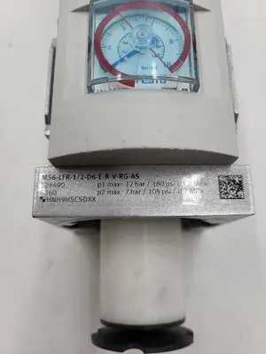 USED FESTO FESTO MS6-LFR-1/2-D6-ERV-RG-AS PNEUMATIC FILTER REGULATOR