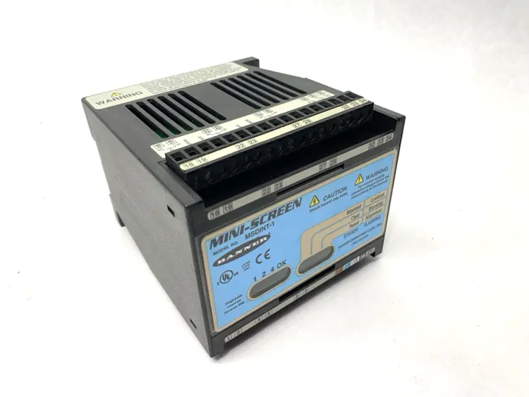 Used BANNER ENGINEERING MINI-SCREEN DIN CONTROL MODULE BLANKING 2-BEAM FLOATING 44469 Light Curtains & Grids Michigan US | Maverick Industrial Sales #1090677
