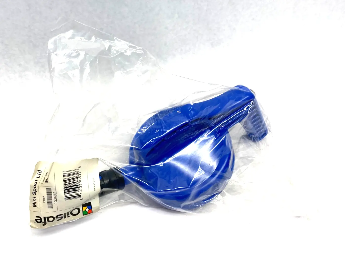 NEW OILSAFE MINI SPOUT LID, BLUE
