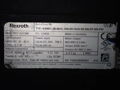 USED REXROTH KSM01.2B061C35NM1HG0SENND7NNFW