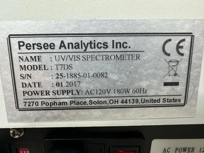 Persee T7DS Spectrometers & Spectrophotometers | Fram Fram LLC (23)