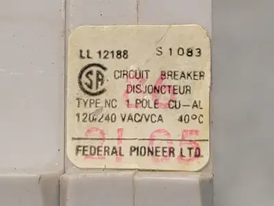 Used FEDERAL PIONEER NC215 Switchgears British Columbia CA | Lenmark #243570