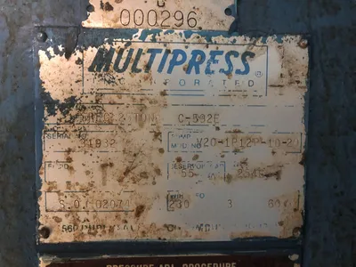 USED 1990 MULTIPRESS MULTIPRESS SPEC C-592E PRESS
