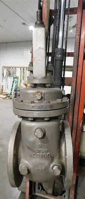 6" Aloyco Stainless Steel Gate Valve Class 150 CF8M Rising Stem No Handle Used