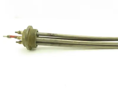 Rica Immersion Heating Element 265/460V 7200W 1.5"NPT Screw Plug 24"L Tube