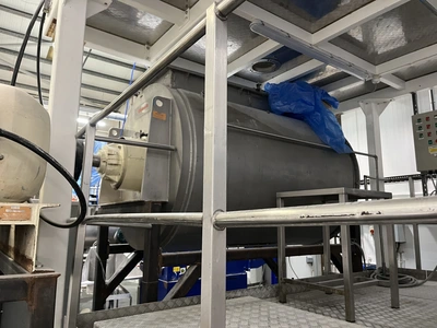 1,660L Stainless Steel Jacketed Kek Gardner Plough Shear Mixer – Type 2500E