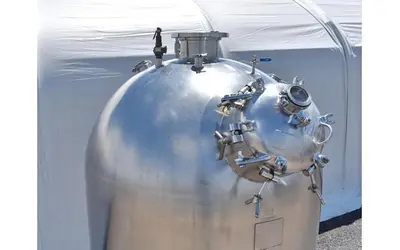 Used Hamilton 500 Gallon Jacketed Tank (Kettle), Full Vacuum / Evaporator