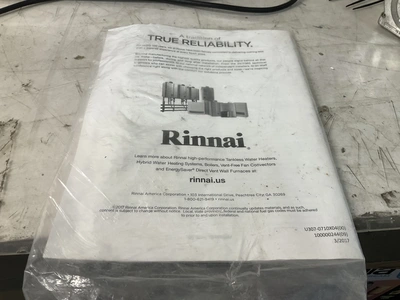 Used RINNAI RL94I Water Heaters Michigan US | Miedema Asset Management Group #1406745