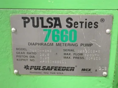 Used PULSAFEEDER 7660HSE Pumps Ohio US | HGR 24 #912468