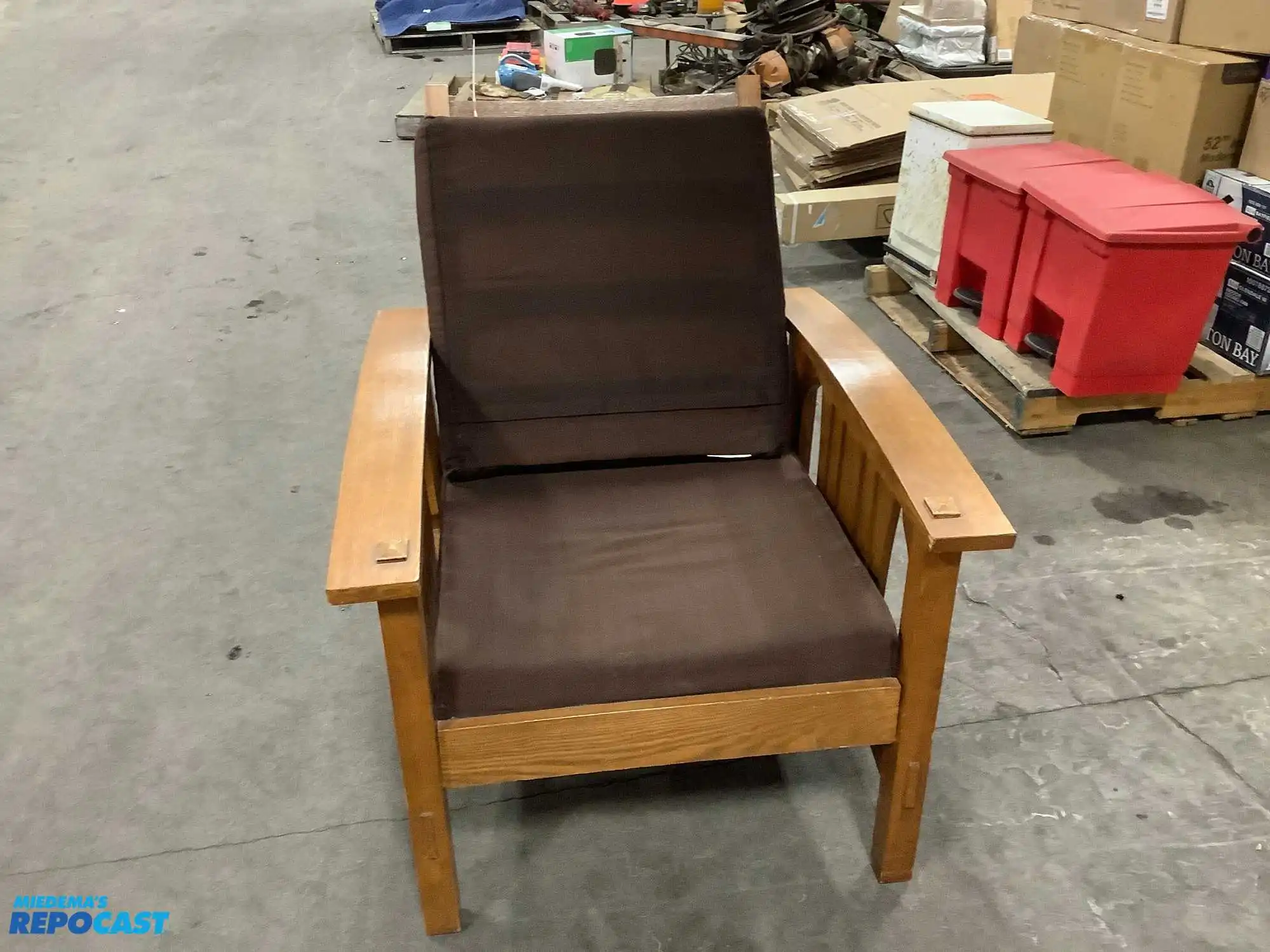 European style wood chair with adjustable back and cushions