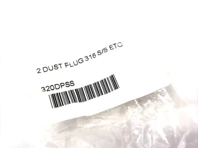 USED EVERT-TITE STAINLESS STEEL CAM AND GROOVE COUPLING DUST PLUG 250PSI