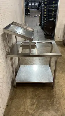 Used Falcon Restaurant Supply, Inc. Used 26" x 34" Stainless Steel Breading Station Batter and Breading Machines Illinois US | Falcon Restaurant Supply #1373503