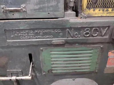 3/8" LEWIS MODEL #8CV WIRE STRAIGHTEN & CUT MACHINE: STOCK 16181