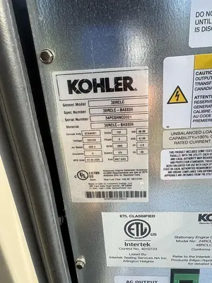 New | in-Stock 2025 KOHLER 38RCLC-QS2 Gas Generators Florida US | E&M Equipment #1399229