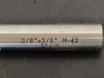 End Mill Flute 3/8 x 3/8 in. M-42