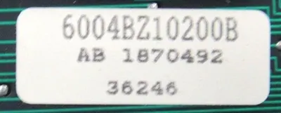 USED TAYLOR ELECTRONICS 6004BZ10200B-5036 PROCESSOR BOARD 6004BZ10200B5036