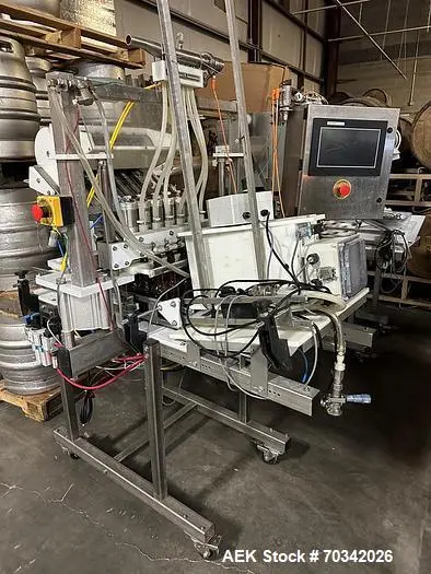Used Wild Goose-Meheen 6-Head Inline Bottle Filling Line – 12oz, 40 BPM