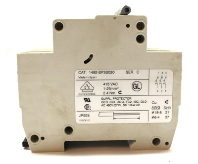 USED ALLEN BRADLEY 1492-SP3B020