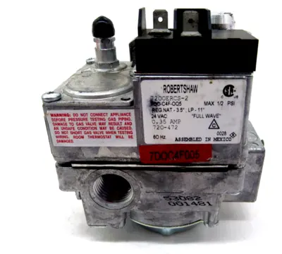 NEW ROBERTSHAW 720-472 GAS VALVE 24 VOLT 720472