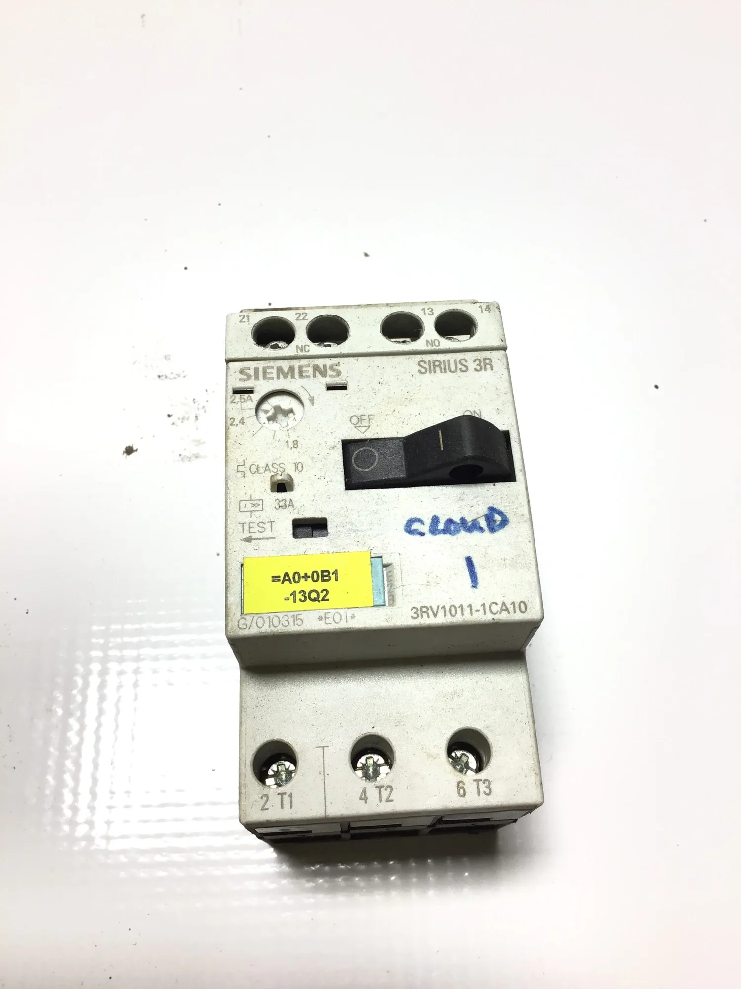Siemens 3RV1011-1CA10 Motor Protection Circuit Breaker 3PH 3P (Lot of 6)