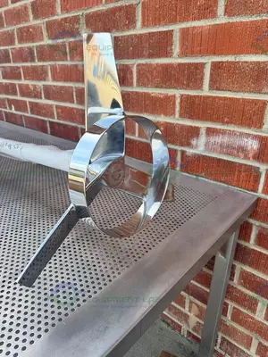NEW SPX STAINLESS STEEL MIXING TANK IMPELLER  100"  X 14" X 1.5" W/ FLANGE FITTING