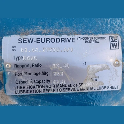 USED SEW-EURODRIVE K67A
