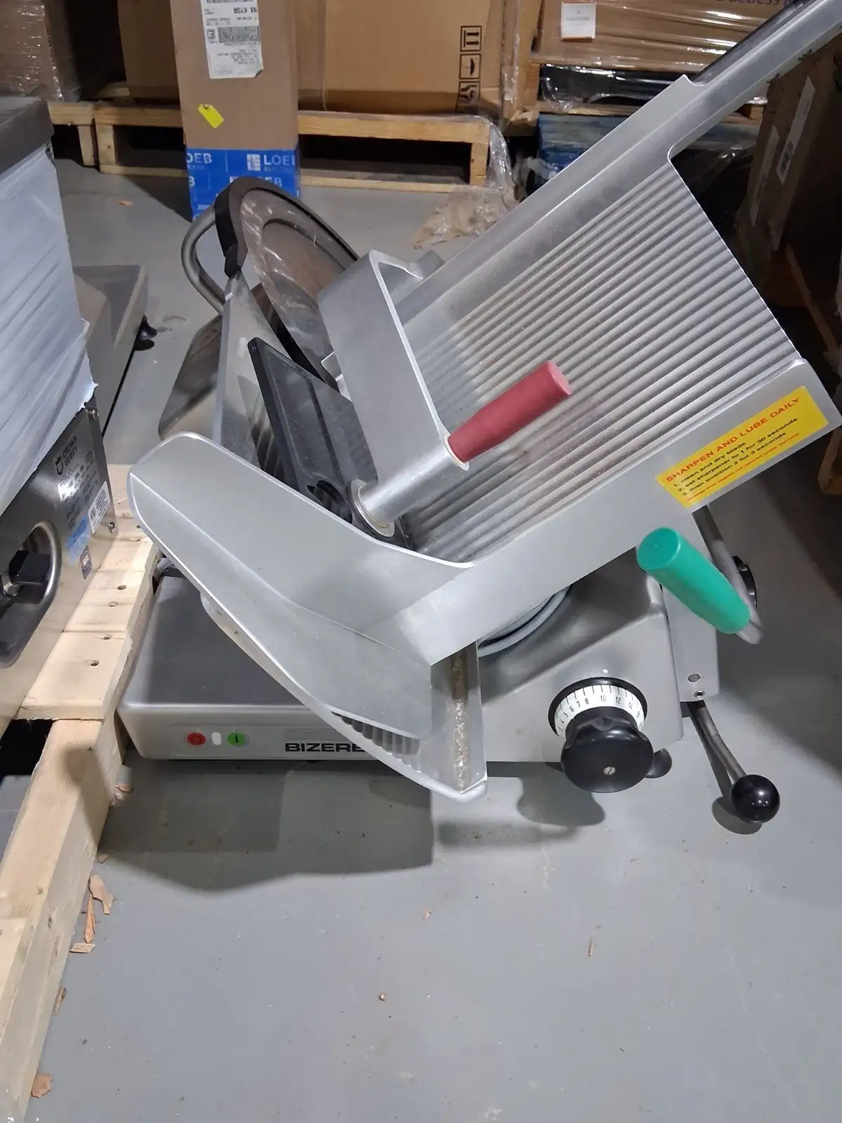 Used Bizerba BIZERBA GSP H HEAVY DUTY MANUAL GRAVITY FEED DELI CHEESE MEAT SLICER Slicers / Dicers / Cutters US | Infinity wholesale & Supply LLC #1305629