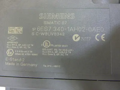 USED SIEMENS 6ES7 340-1AH02-0AE0