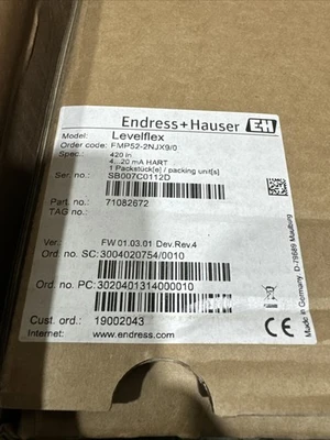 NEW Endress Hauser FMP52-2NJX9/0
