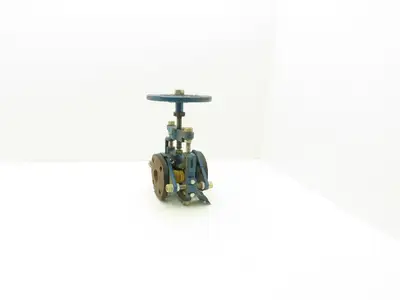 Robbins & Myers KFR Rubber Pinch Valve 1-1/2" Flanged 150psi Handwheel Operator