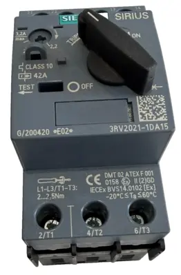 NEW SIEMENS 3RV2021-1DA15 CIRCUIT BREAKER 3RV20211DA15