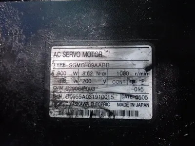 Used 2005 YASKAWA ELECTRIC SGMG09AABB Servo Motors | HGR 24 #730917