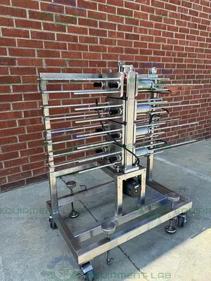 USED MILLIPORE STAINLESS STEEL PELLICON 2 CASSETTE FILTER HOLDER STACK OF 8