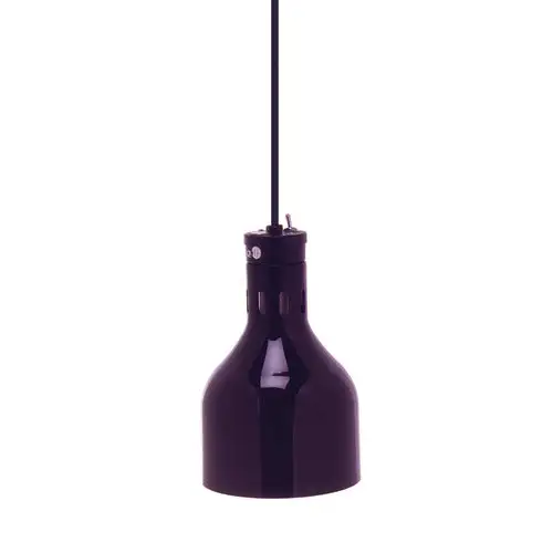 Cres Cor IFW-66-10 86 1/2" Ceiling Mount Heat Lamp W/ Standard Cord - Lower Switch, Black, 120v
