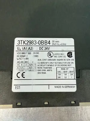 Siemens 3TK2983-0BB4 Controller Contractor Relay (4.1.4)