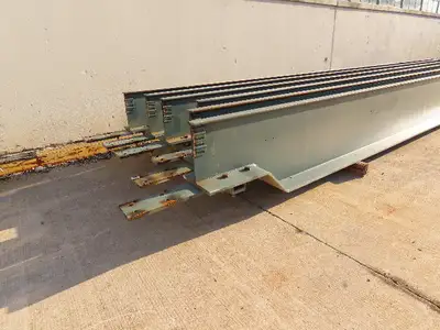 Gorbel Cleveland Tramrail Overhead Crane Runway Beam 28"H 18"W 3.25" Rail 31' 5"