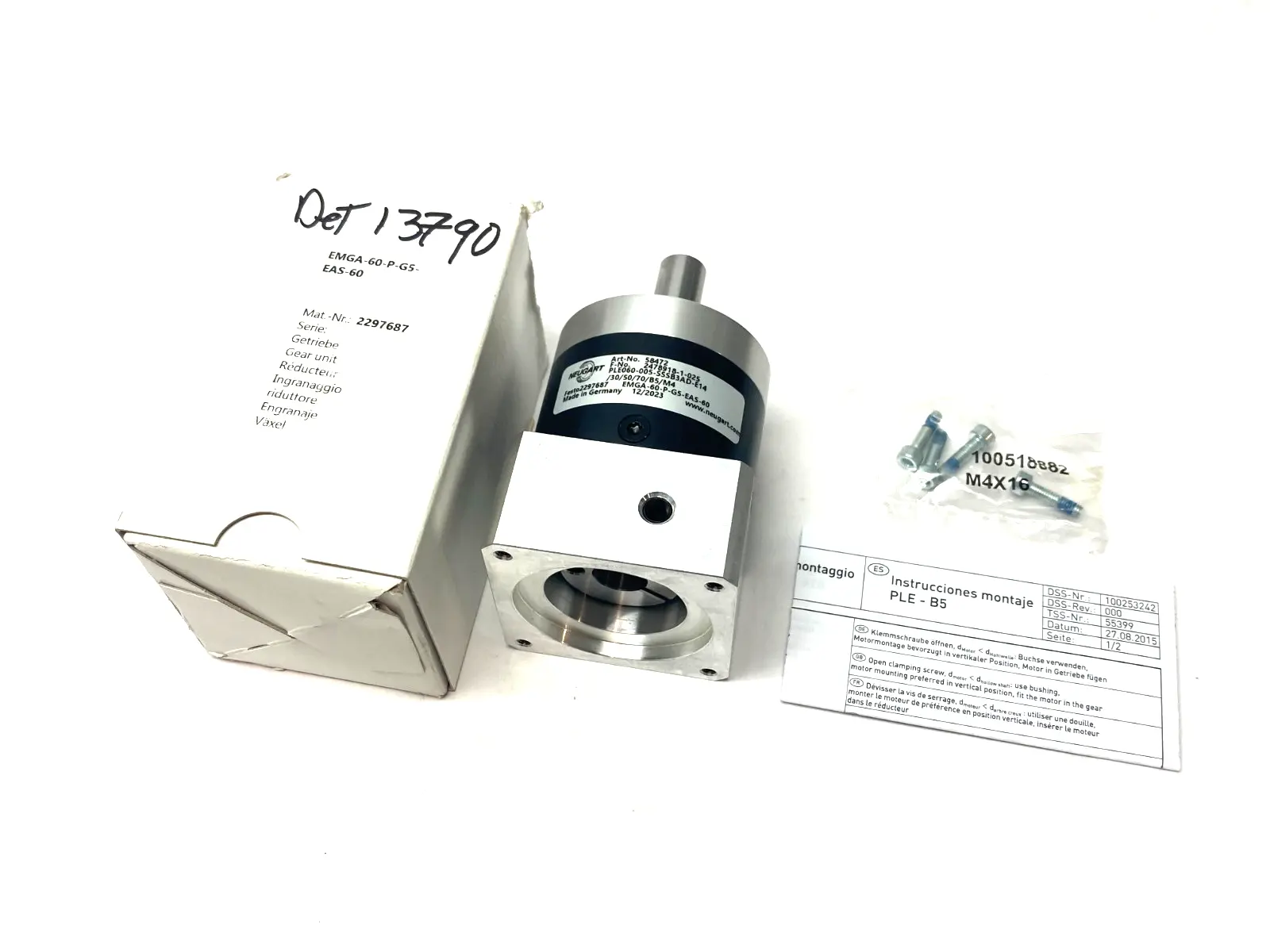 USED FESTO GEAR UNIT 5:1 RATIO 13,000RPM