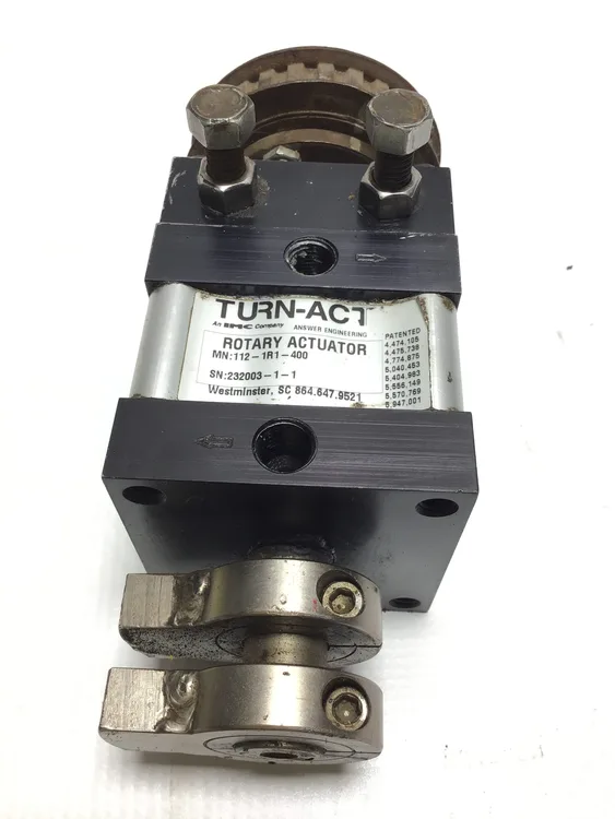 Used TURN ACT ⚙️ MODEL: TURN-ACT 112-1R1-400 – RELIABLE INDUSTRIAL PERFORMANCE Rotary Actuators Pennsylvania US | Moses B Glick #1008584