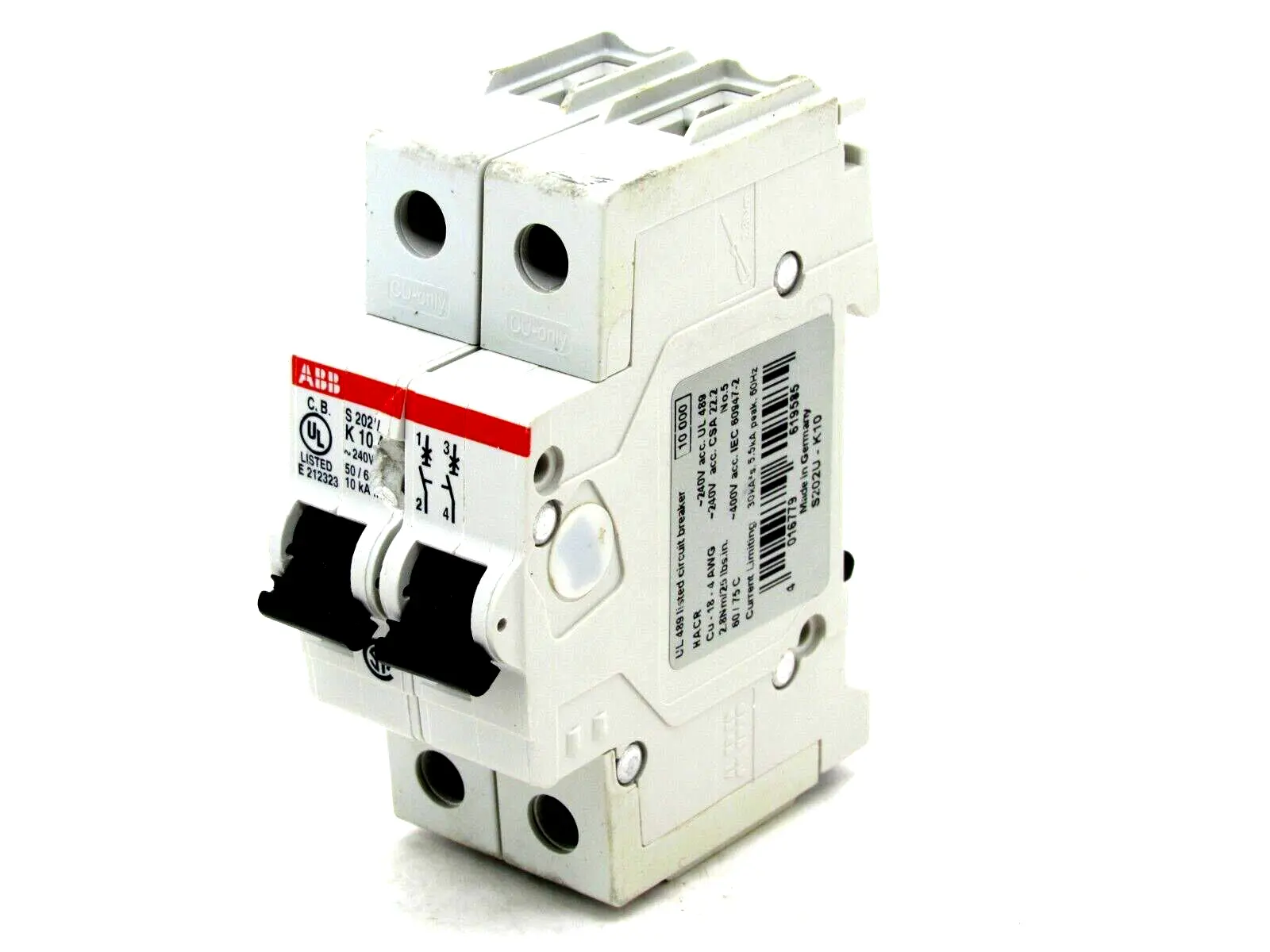 NEW ABB S202U-K10 CIRCUIT BREAKER S202UK10