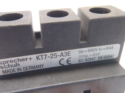 Used SPRECHER + SCHUH BUSBAR JUMPER TERMINAL BLOCK Bus Bars & Plugs | Maverick Industrial Sales #1120724