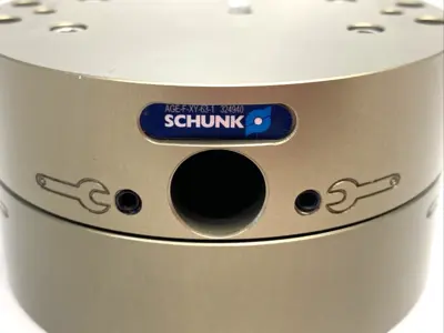 Used Schunk Two-Axis Compensation Unit ± 4 mm AGE-F-XY-63-1 Parts (Hydraulics and Pneumatics) Michigan US | Maverick Industrial Sales #1414231